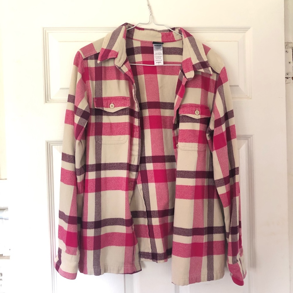 Patagonia Pink Fjord Flannel Shirt